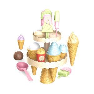 Kids Kitchen Toy Set Ice Cream Popcorn Dessert Afternoon Tea Kids Play House Toy DIY Set Boy Girl Birthday Gift Christmas Gift